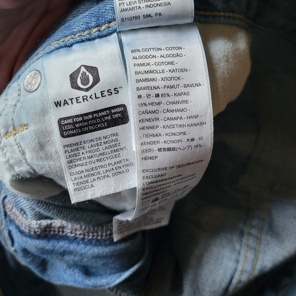 Levi's High Waisted Straight Leg Jeans Waist 30 - Picture 7 of 8